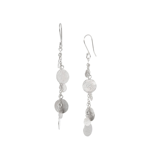 Shimmering Disks Dangler Earrings